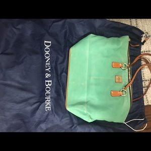 Authentic Dooney & Bourke teal tote
